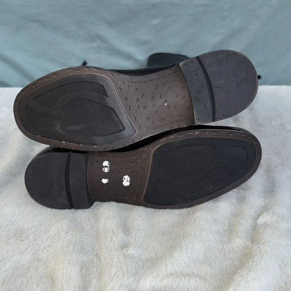 EUC FRANCO Meyer Knee Half Boot Black leather Size 5.5 - Picture 5 of 7